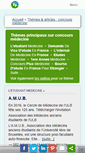 Mobile Screenshot of etudesmedicales.fr
